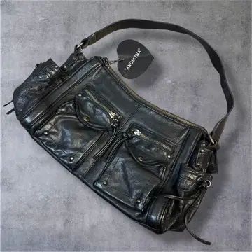 00s archive Y2K 그런지 원숄더 가죽 백