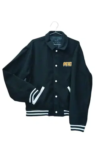 L 자수 바시티 자켓 아메리칸 아우터