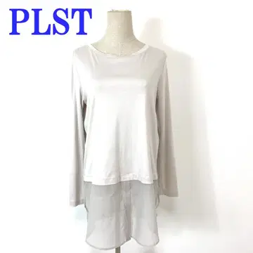 PLST 플라스테 긴팔 튜닉 롱T 베이지 코튼 M C4915