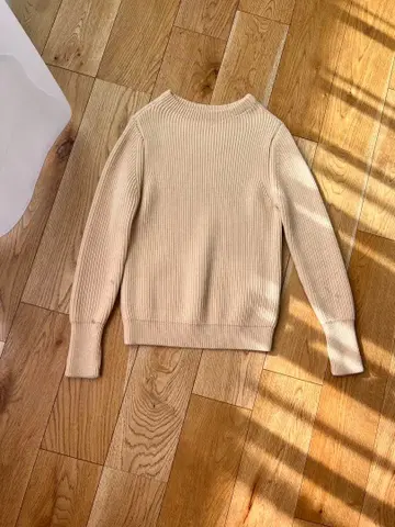 ANDERSEN-ANDERSEN 아이보리 리브 스웨터 XS