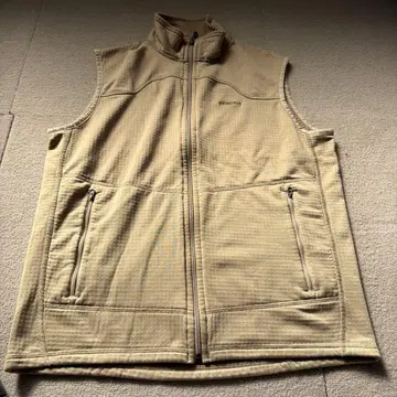 patagonia 베이지 R1 플리스 베스트