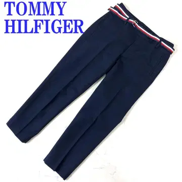 타미힐피거 슬랙스 네이비 코튼 벨트 포함 2 C4921