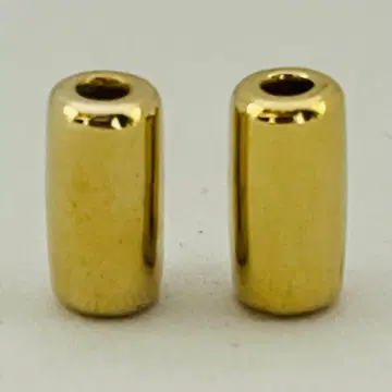 고로즈 금 파이프 비즈 2개 세트