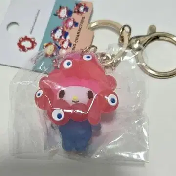 산리오 미야쿠미야쿠 키링 입체 클리어 컬러 마이멜로디