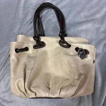 레어 OSAM 토트백 가죽 베이지