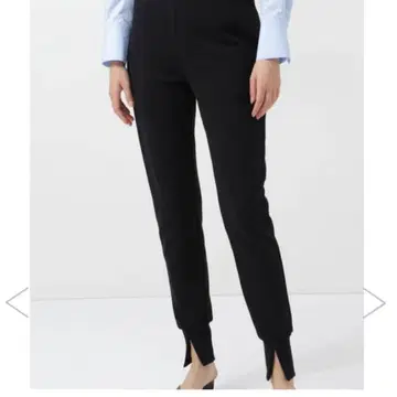 LE PHIL 테크 우븐 팬츠 조거 프론트 슬릿 블랙 사이즈 2