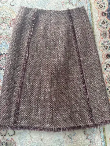 ANAYI 트위드 스커트 38 핑크 계열