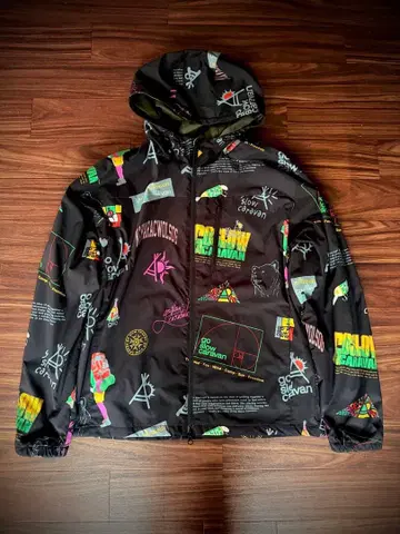 고 스노우 카라반 올 패턴 나일론 자켓/사이즈 4