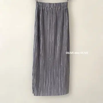 OLIVE des OLIVE 플리츠 스커트 샤인 퍼플 미사용 새상품