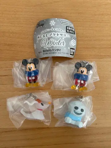 디즈니 메지루시 액세서리 미키 2개, 제로, 스노우기스 세트
