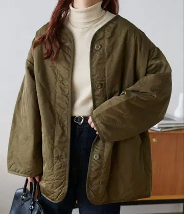 디스코트 퀼트 자켓 블루종