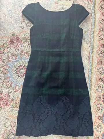 Apawaiser-riche 체크 무늬 트위드 원피스