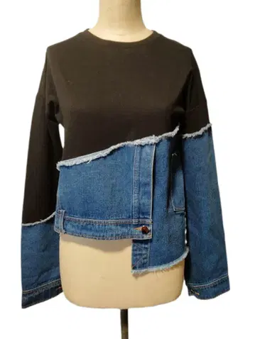 DREAM ARCHITECT 데님 트레이닝복 블루&블랙