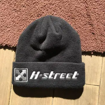 H-street 니트 모자 다크 그레이
