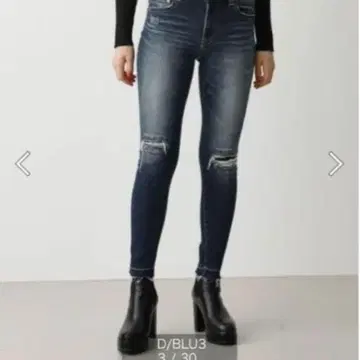 [ 새상품 ] AZUL BY MOUSSY REPAIR DE 스키니 L