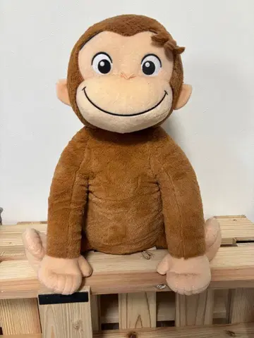 호기심 많은 조지 슈퍼 라지 봉제 인형 앉은 Ver.