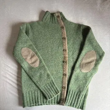 Ray BEAMS 그린 니트 가디건