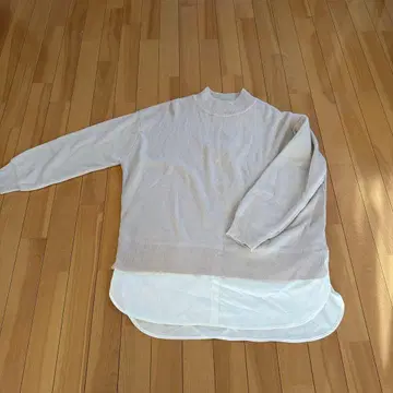 레이어드 스타일 니트 베이지