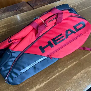 새상품 미사용 HEAD TOUR TEAM 12개 라켓백 빨간색/블랙