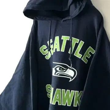 NFL 시애틀 시호크스 후드티 2XL 네이비 네이비 컬러 구제 의류