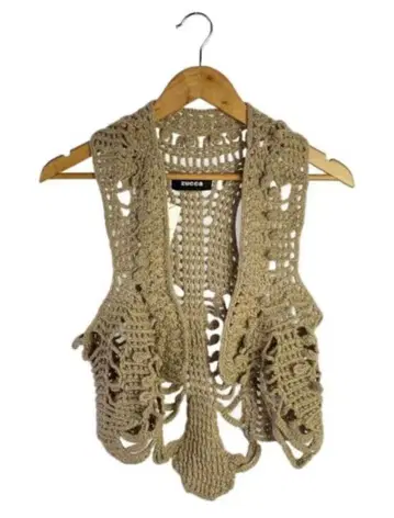 zucca 니트 베스트 베이지 y2k archive goa 풍