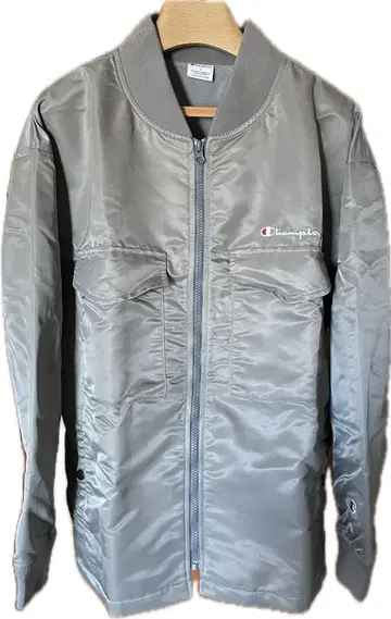 Champion 그레이 나일론 자켓