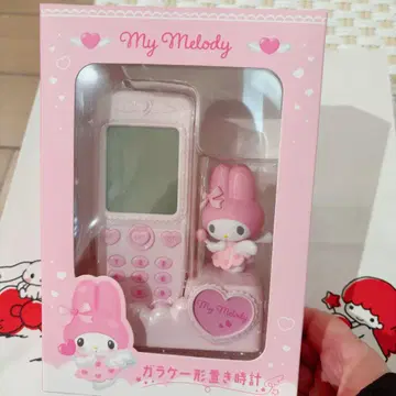 산리오 폴더폰 모양 탁상 시계 마이멜로디