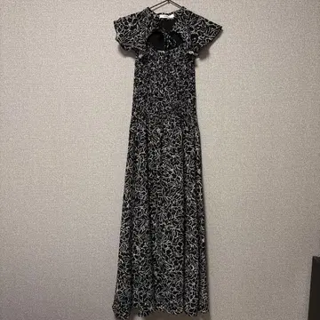 SNIDEL 플라워 프린트 롱 원피스