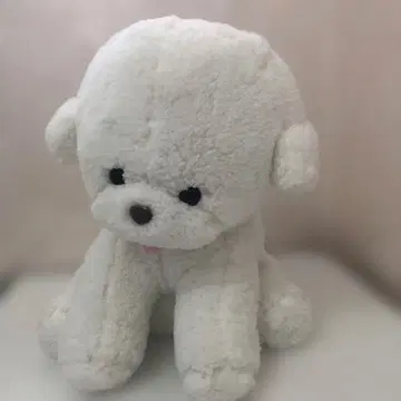 비숑 프리제 앉아있는 강아지 봉제 인형