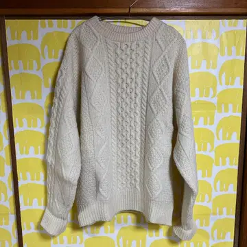 빈티지 L.L.Bean 피셔맨 니트 스웨터 L-LONG