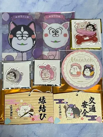 마츠이누 산리오 롤 아이스 아크릴 스탠드 에마 보스턴 치와와