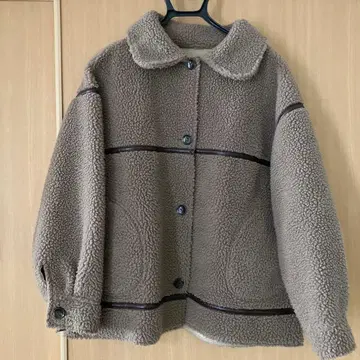 엠즈 엑사이트 보아 자켓 스웨이드 자켓 리버서블 프리 사이즈