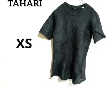 TAHARI 다크 그레이 반팔 T셔츠 [ XS ]