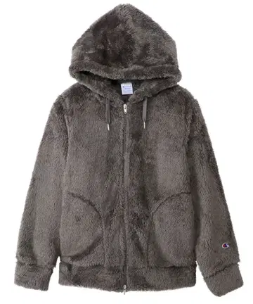 [챔피온] 우먼 지퍼 후드 플리스 차콜