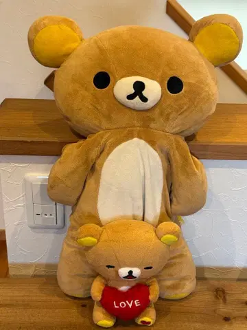 12/15까지 가격 인하! 리락쿠마 큰 봉제 인형과 작은 봉제 인형 세트