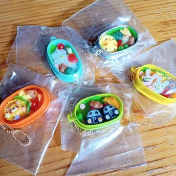 캡슐 토이 동물 음식 모티브 5개 세트