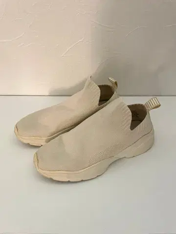 담기 나름 묶음 판매 대상 오프 베이지 슬립온 신발 스니커즈