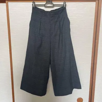 UNTITLED 그레이 계열 체크 와이드 팬츠 사이즈 1