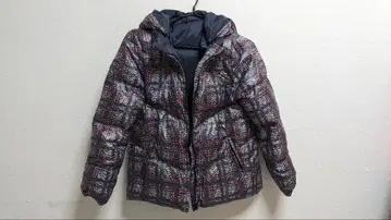 DAMA 다운 자켓 네이비 다색 패턴 9AR 리버서블