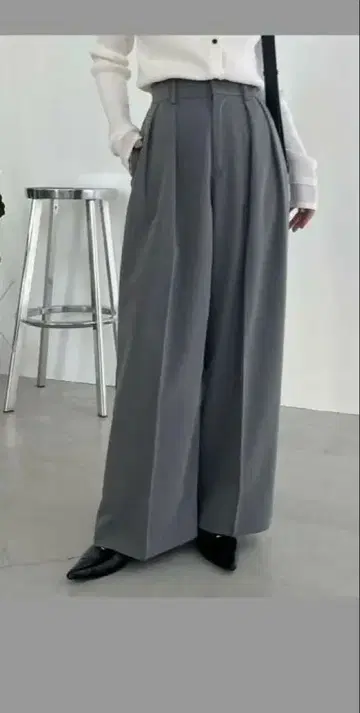 카프리슈 마쥬 2턱 와이드 팬츠