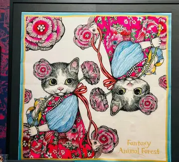 히구치 유코 대만 스카프 미사용 새상품