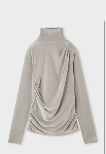 (새상품) MIESROHE 플로키 튤 드레이프 TOPS (라이트 그레이)