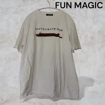 스시라멘 리쿠 FUN MAGIC 티셔츠 LL 화이트 프린트 구제 의류
