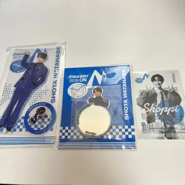 SnowMan 아크릴 스탠드 거울 스티커 클리어 스티커 와타나베 쇼타