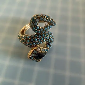 케네스 제이 레인 터콰이즈 스네이크 뱀 반지