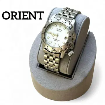 ORIENT 다이버 자동 와인딩 100m 방수 손목시계 화이트