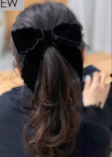 마를렌 에논피 스캘럽 벨로아 머리핀 maronenonfee