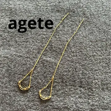 새상품급 agete k10 샹들리에 귀걸이 아메리칸 귀걸이 10금 아가트