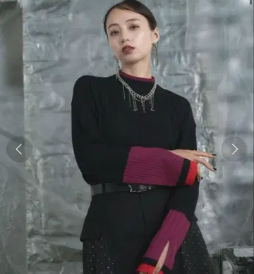 HARE 하이쇼크립타이트 풀오버 블랙 x 퍼플