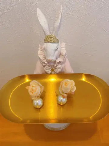 LIZ LISA 장미와 펄 귀찌